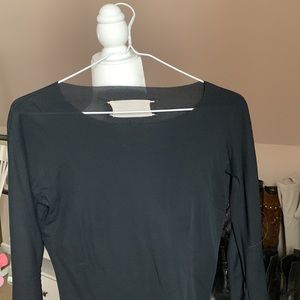 Margiela black long sleeve top